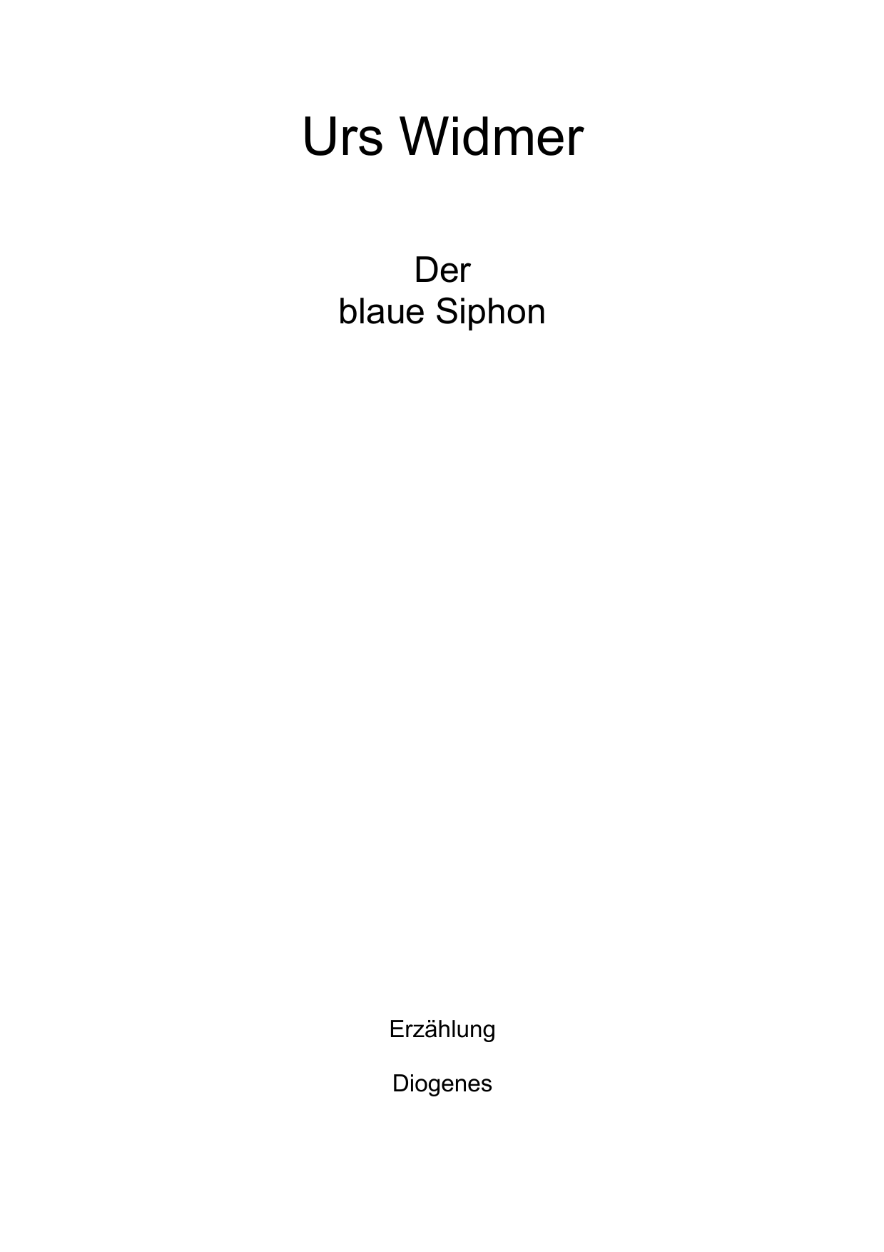 Der Blaue Siphon