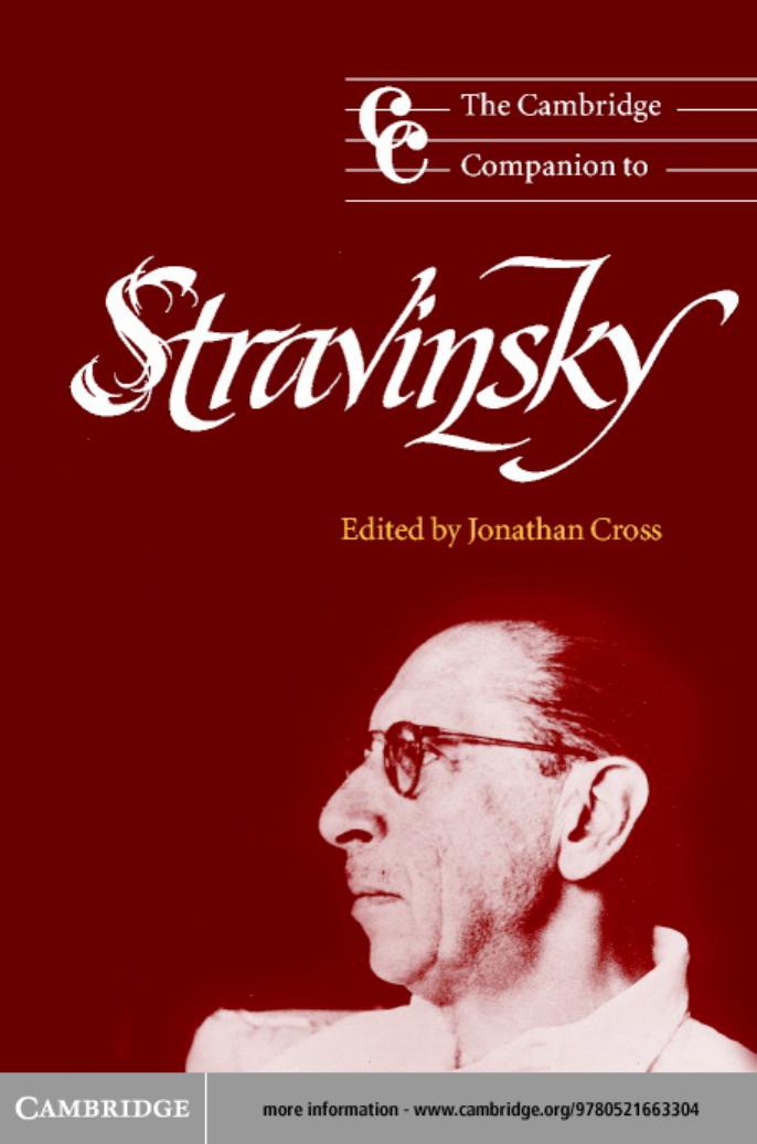 The Cambridge Companion to Stravinsky (Cambridge Companions to Music)