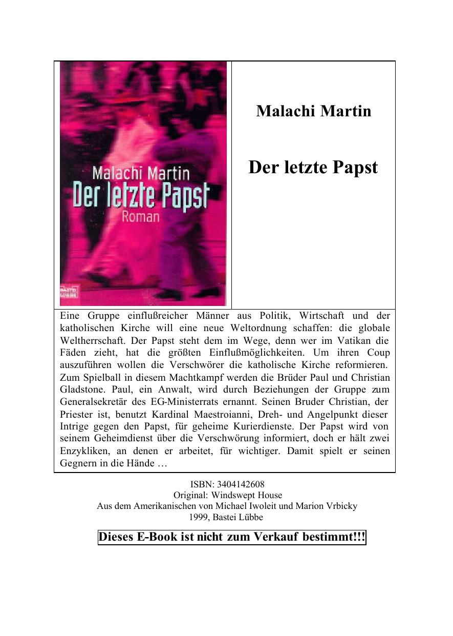 Der Letzte Papst