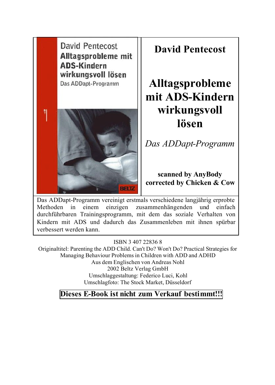 Alltagsprobleme mit ADS-Kindern wirkungsvoll lösen das ADDapt-Programm