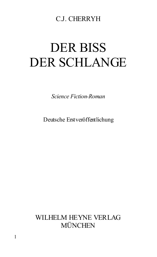 Der Biß der Schlange