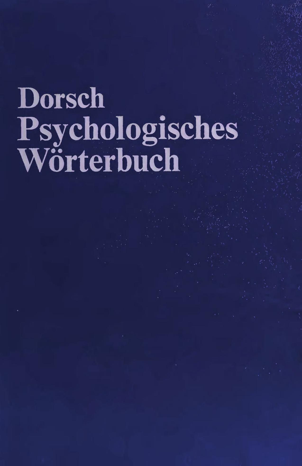 Psychologisches Wörterbuch