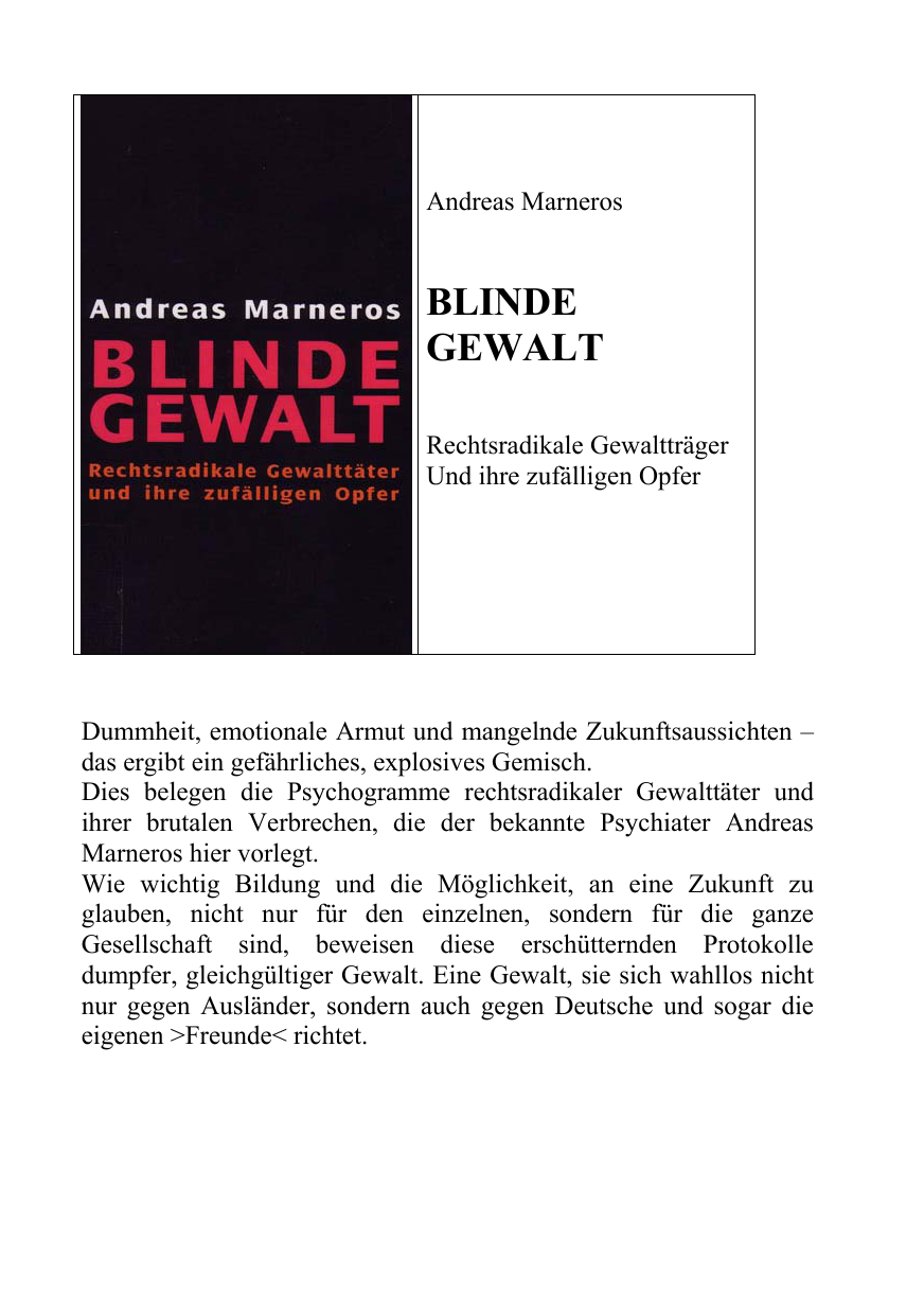 Blinde Gewalt