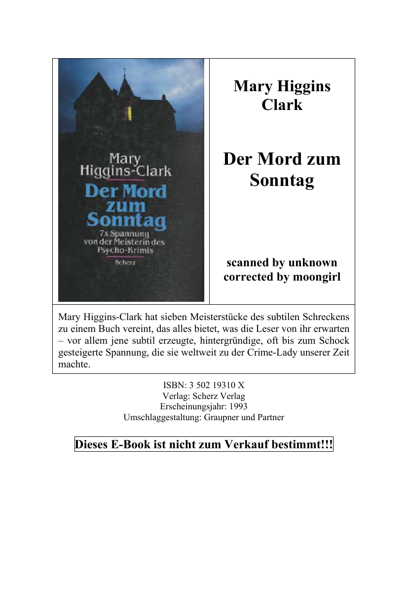 Der Mord zum Sonntag