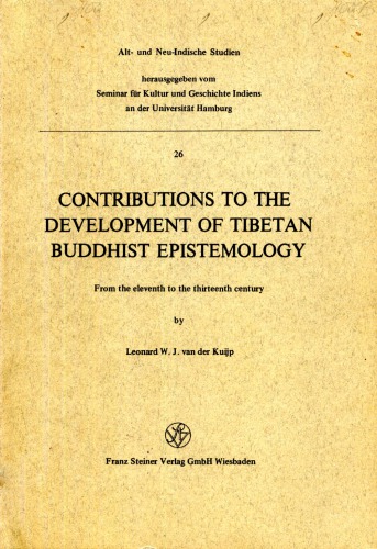 Contributions To The Development Of Tibetan Buddhist Epistemology