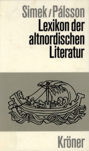 Lexikon Der Altnordischen Literatur