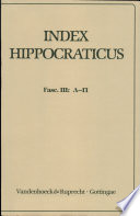 Index Hippocraticus. Fasc. 3 (L-P)