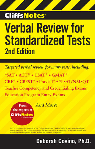 CliffsNotes Verbal Review for Standardized Tests