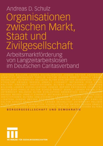 Organisationen Zwischen Markt, Staat Und Zivilgesellschaft