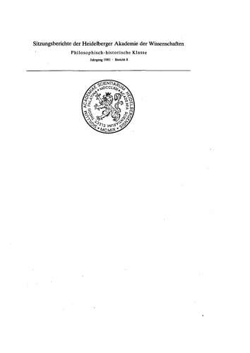 Nach hundert Jahren : Ferdinand de Saussures Frühwerk u. seine Rezeption durch d. heutige Indogermanistik; vorgetr. am 9. Mai 1981