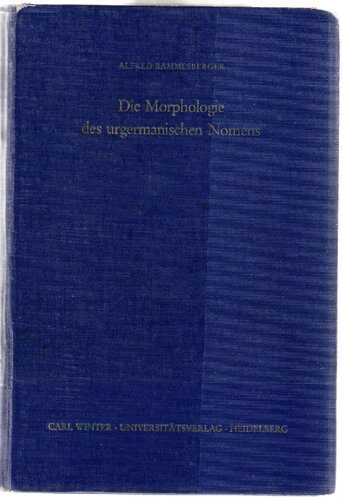 Die Morphologie des urgermanischen Nomens