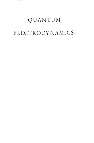 Quantum Electrodynamics