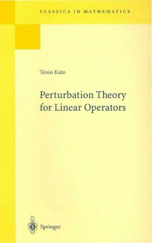 Perturbation Theory for Linear Operators