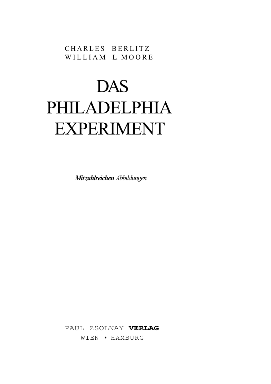 Das Philadelphia Experiment