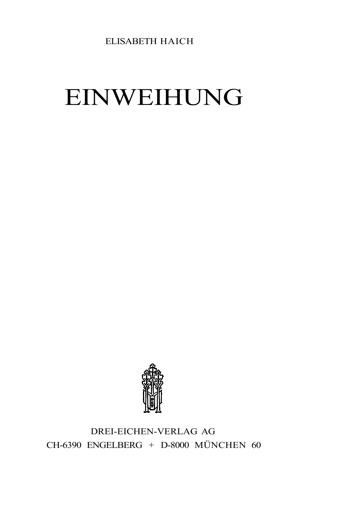 Einweihung