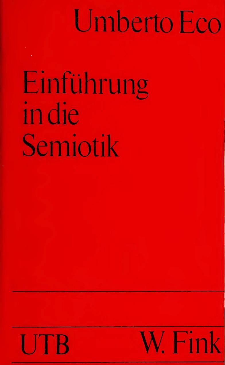 Einführung in die Semiotik