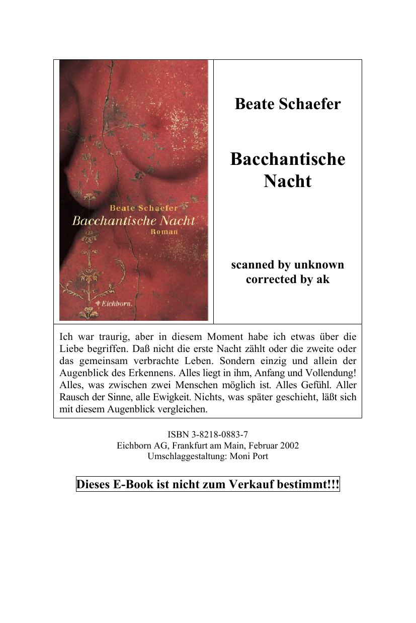 Bacchantische Nacht