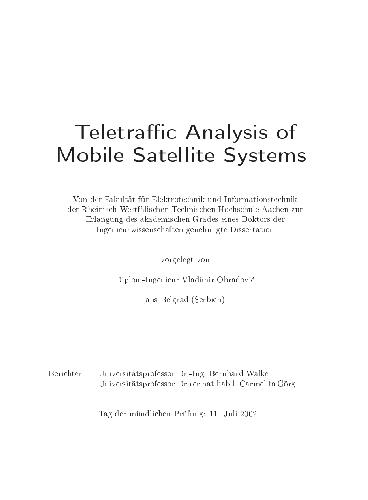 Teletraffic analysis of mobile satellite systems