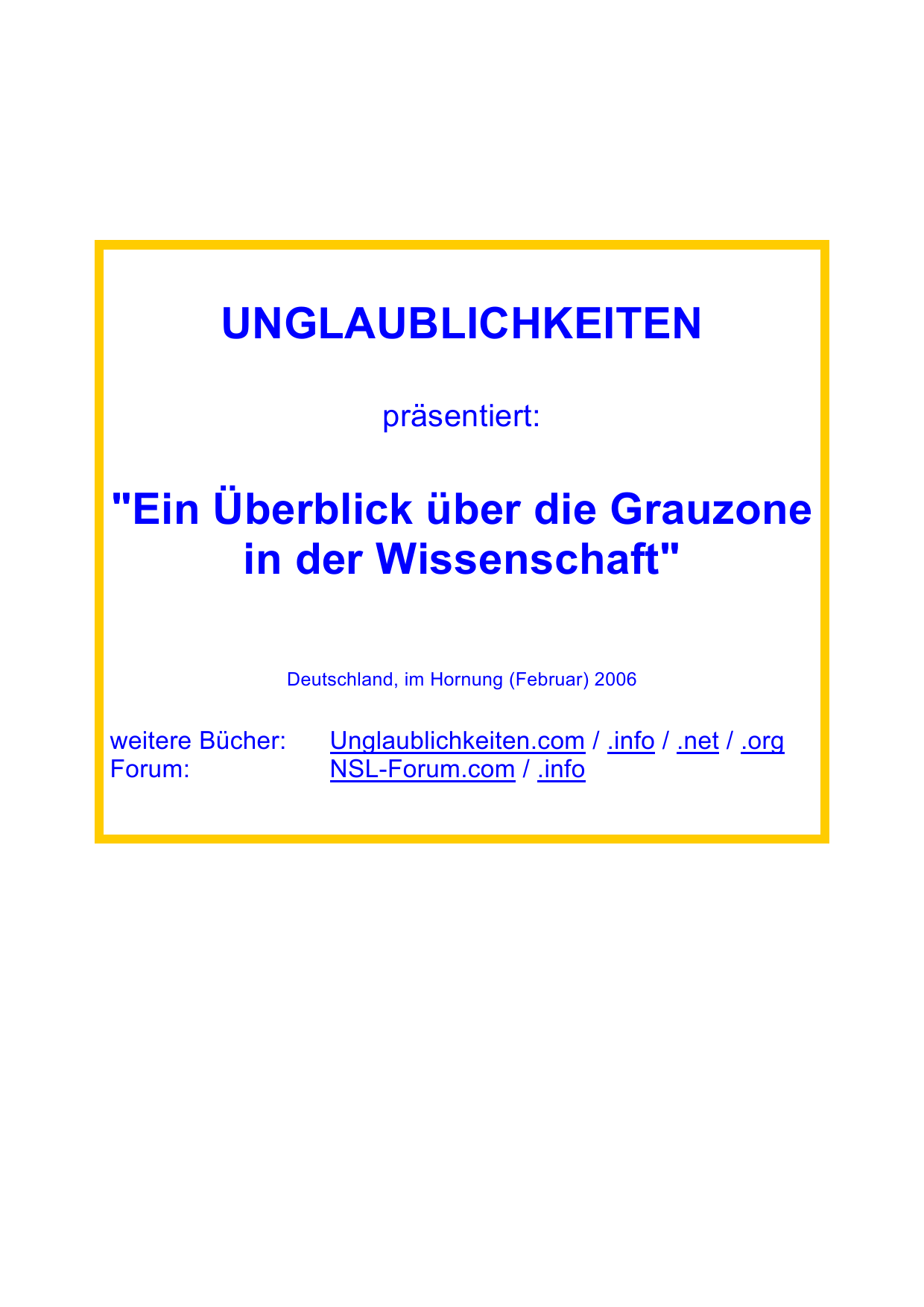 Ein Überblick über die Grauzone in der Wissenschaft