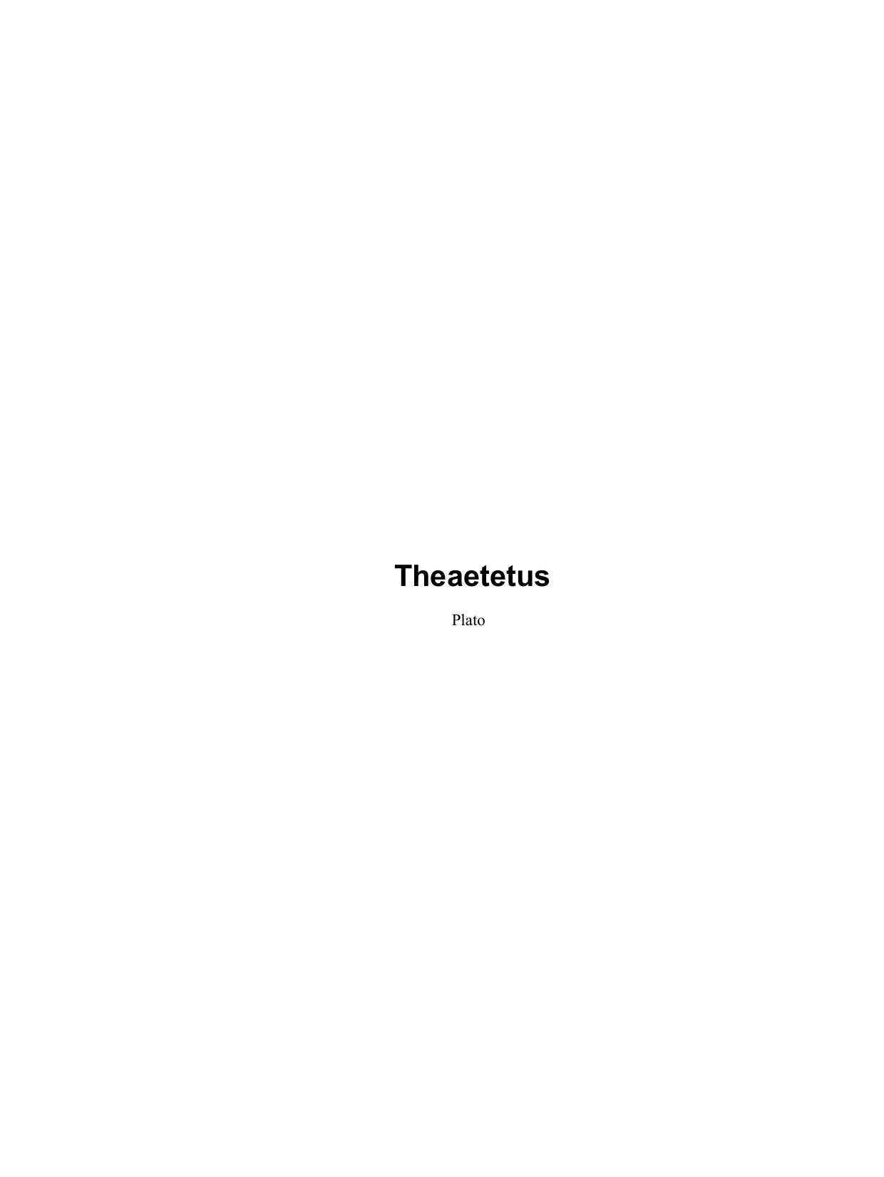 Theaetetus