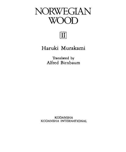 Norwegian Wood Vol. 2