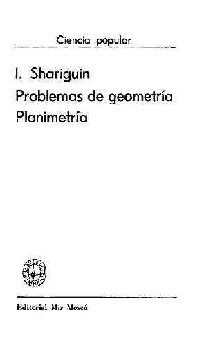 Problemas de geometría : planimetría