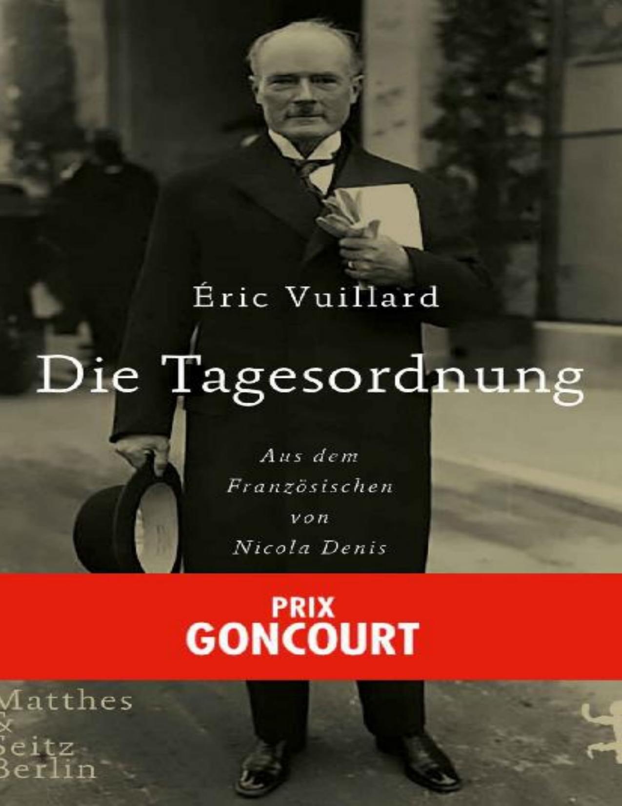 Die Tagesordnung (German Edition)