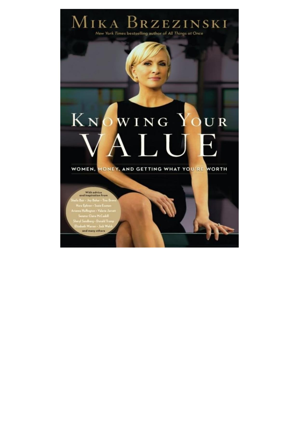 Knowing Your Value