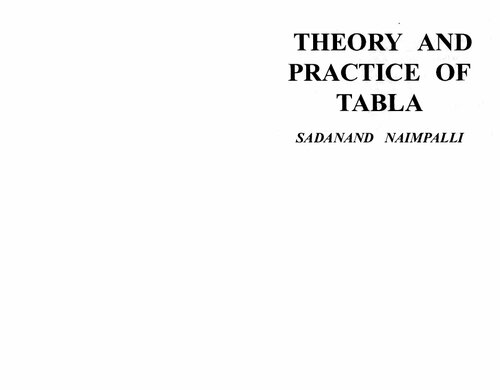 Theory and Practice of Tabla