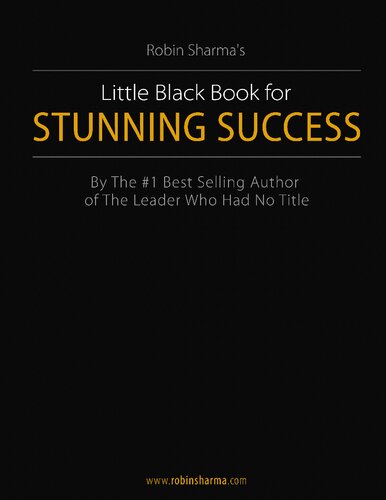 Little Black Book for Stunning Success + Tools for Action Mastery