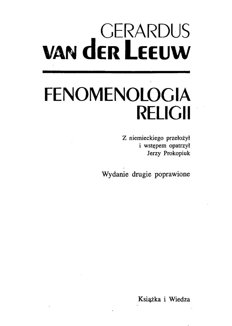 Fenomenologia religii