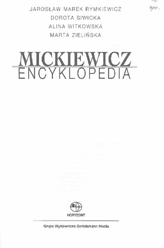Mickiewicz : encyklopedia