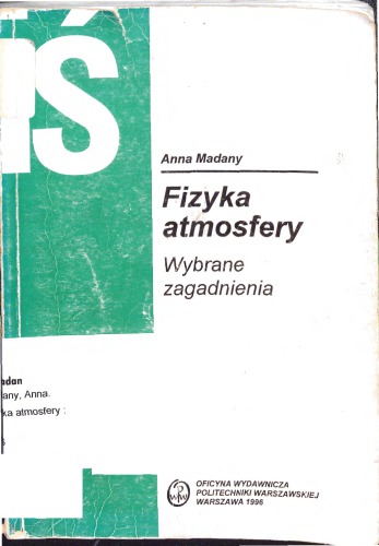 Fizyka atmosfery : wybrane zagadnienia