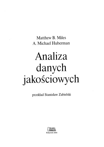 Analiza danych jakościowych