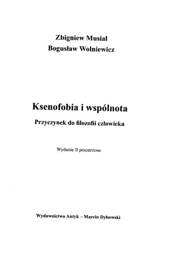 Ksenofobia i wspólnota