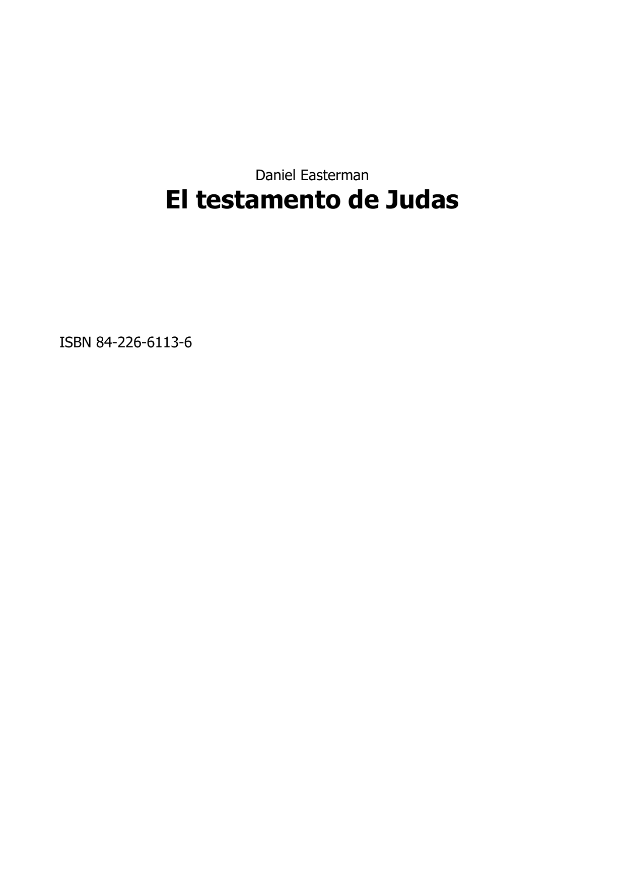 El testamento de Judas