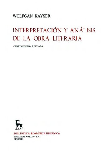 Interpretacion y Analisis de La Obra Literaria