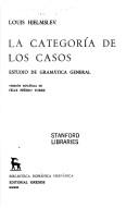 La categoria de los casos / The Category of Cases (Brh. Estudios Y Ensayos)
