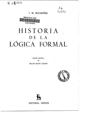 Historia de la lógica formal