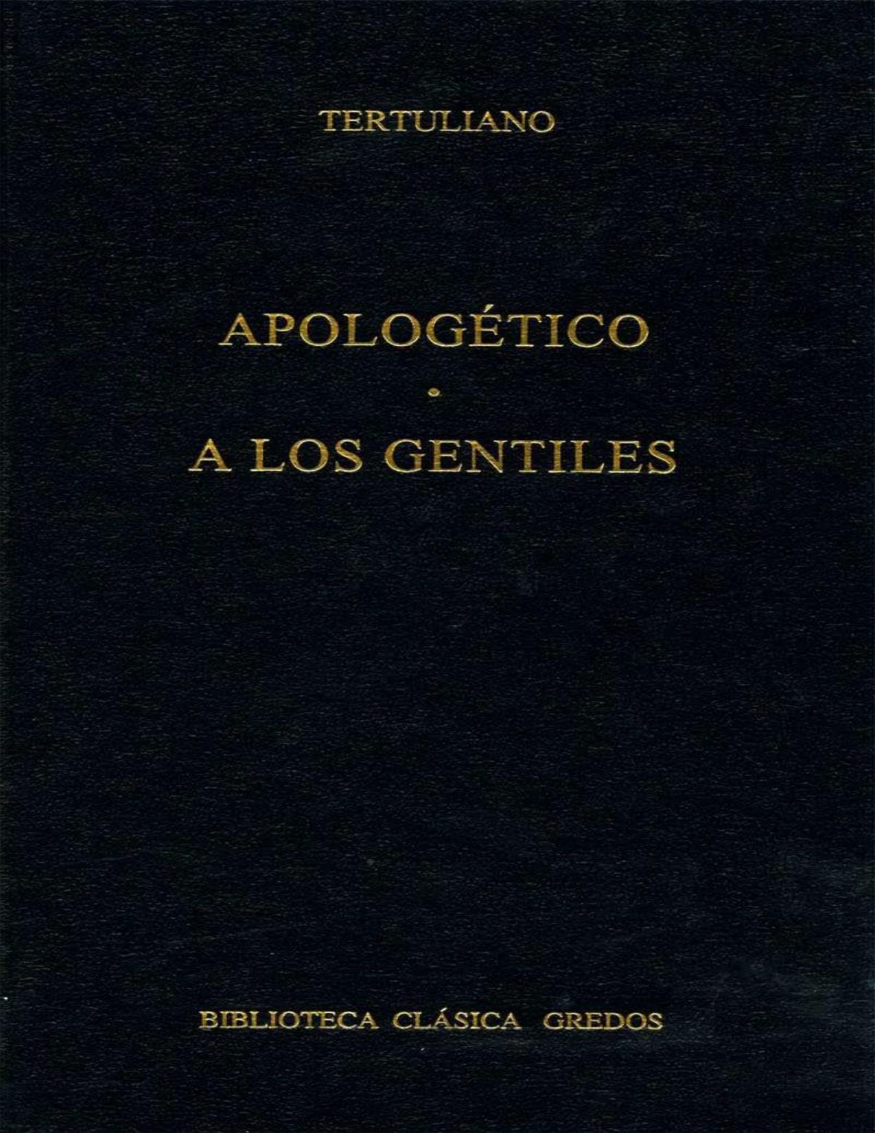 Apologetico - A Los Gentiles