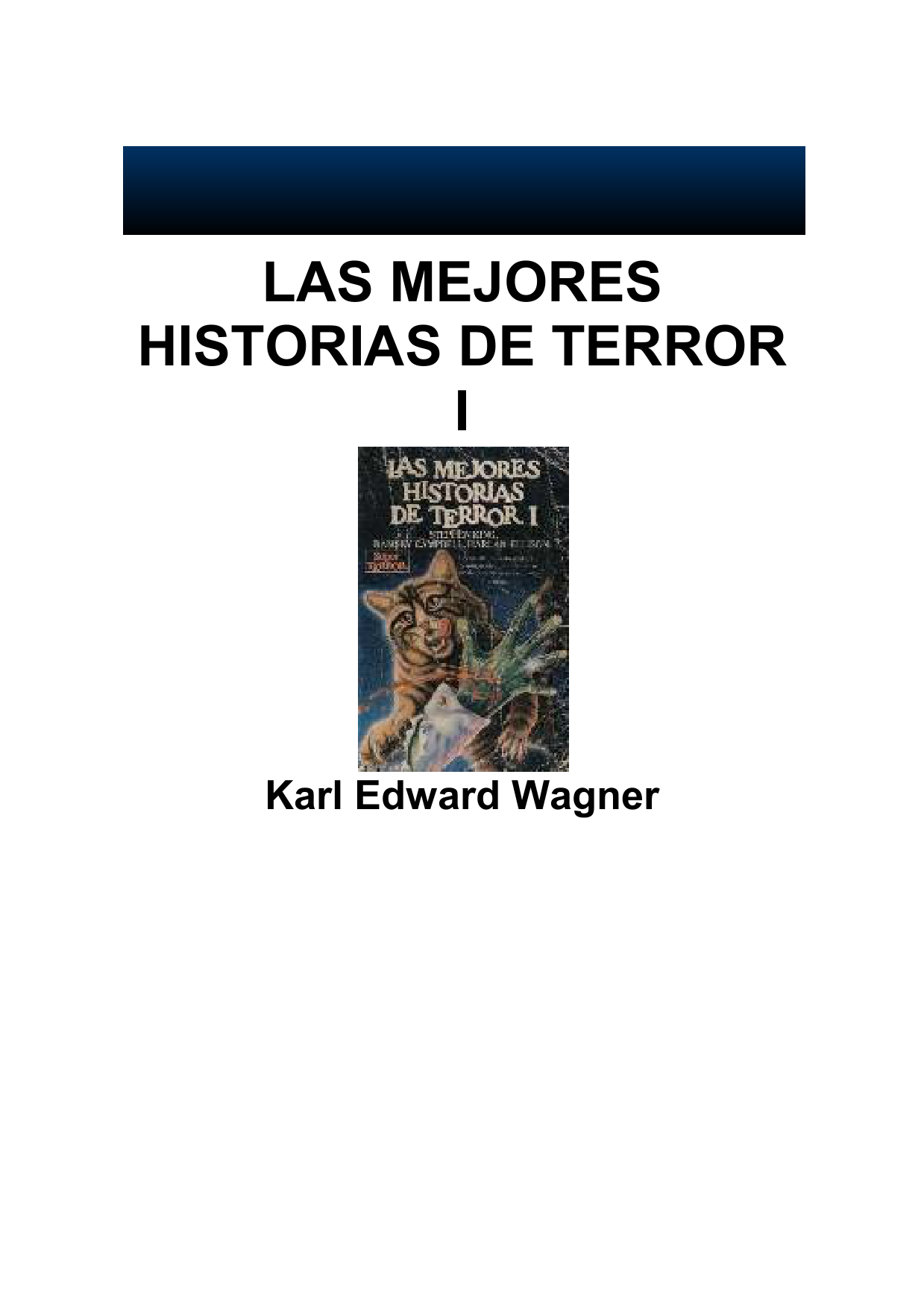 Las mejores historias de terror I