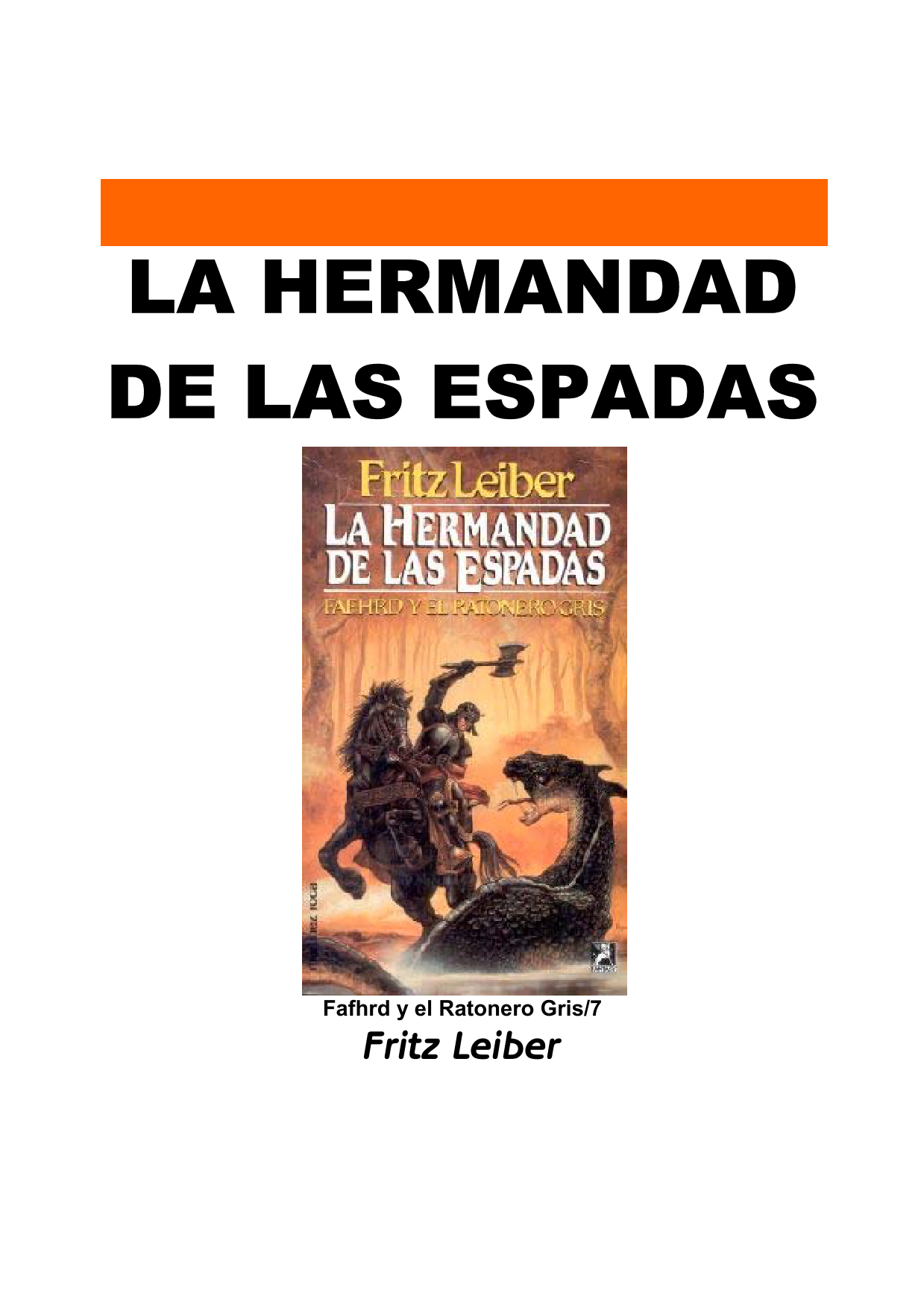 La Hermandad de las Espadas