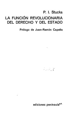 La función revolucionaria del derecho y del Estado