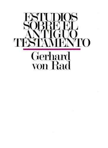 Estudios sobre el Antiguo Testamento