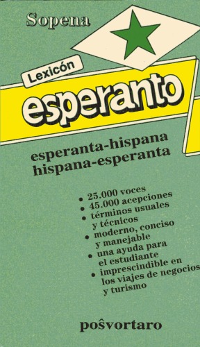 Diccionario esperanto-español y español-esperanto.