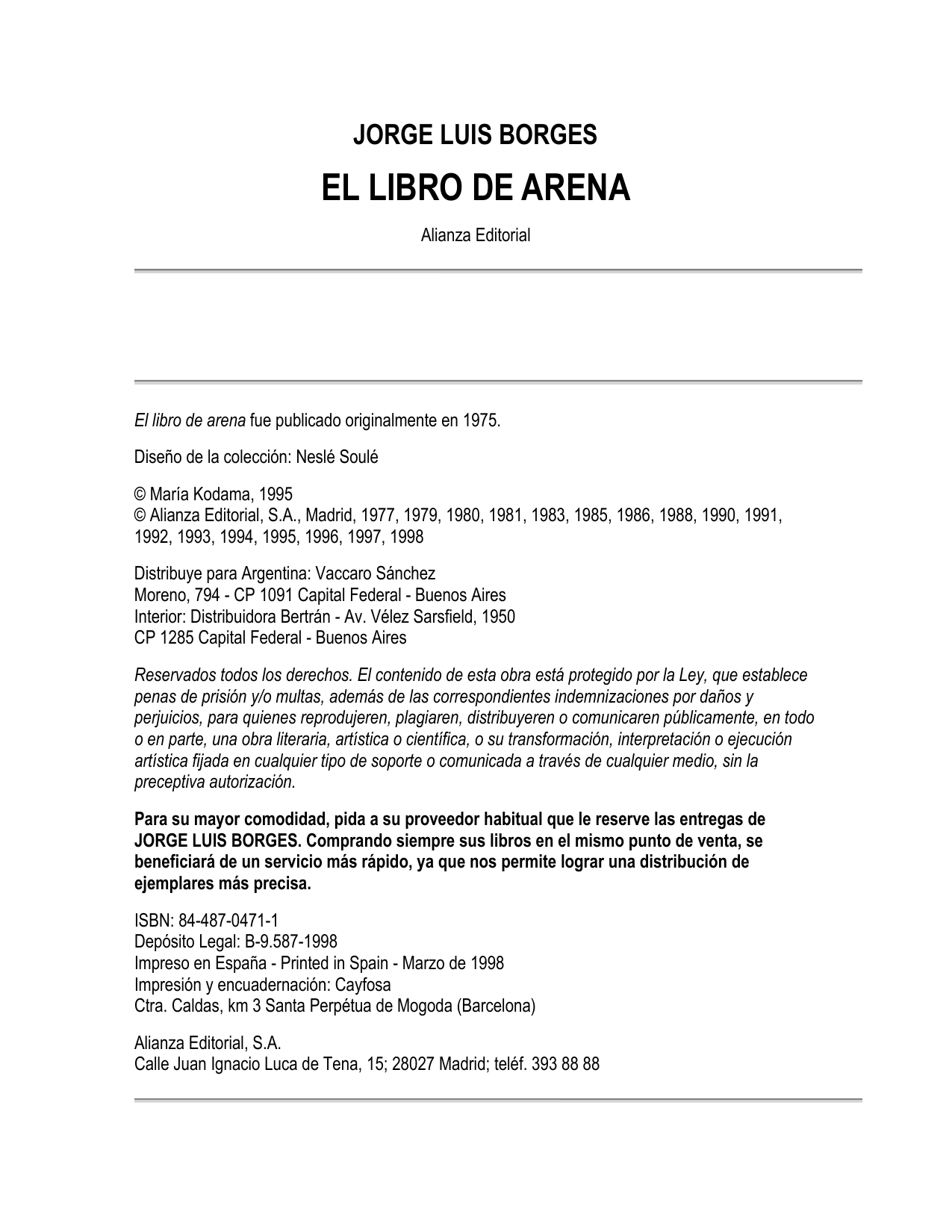 El libro de arena