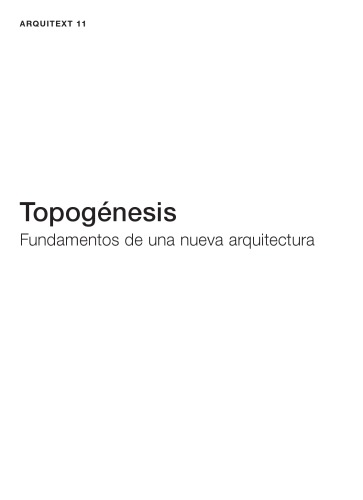 Topogénesis