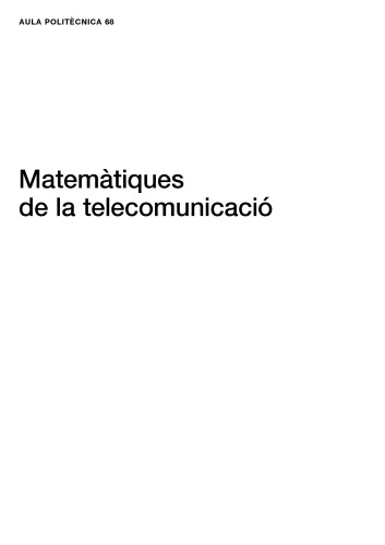 Matemàtiques de la telecomunicació