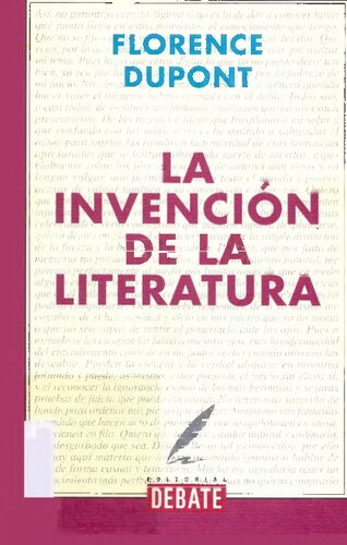 La invención de la literatura