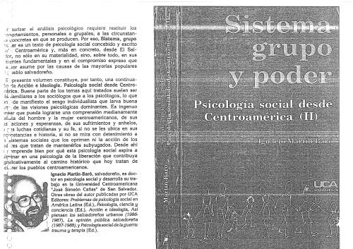 Sistema, Grupo Y Poder (Psicologia Social Desde Centroamerica) (Spanish Edition)